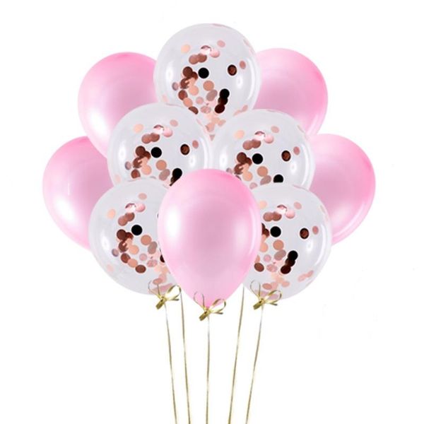 

10pcs confetti latex balloons baby shower wedding party decoration happy birthday ballon decoration anniversaire balloon stand wmtgbd