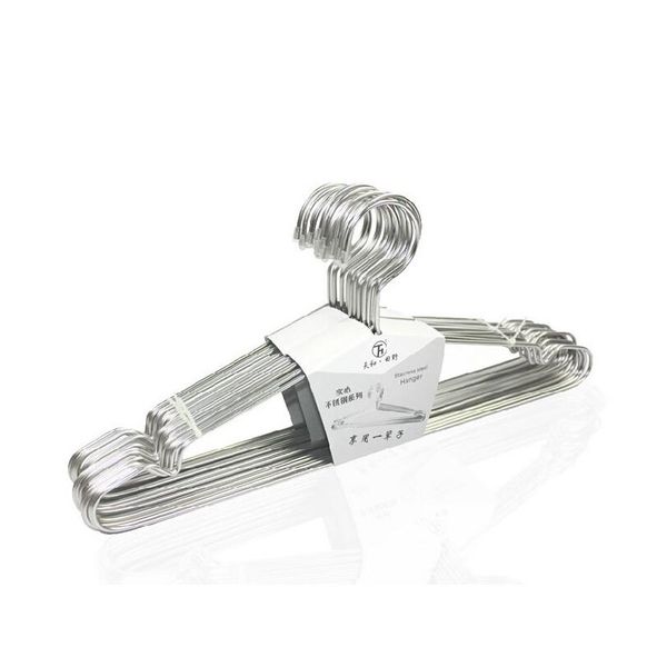 

10pcs 42cm metal clothes hanger with groove / anti-rust stainless steel hanger (20 pie sqcnhz