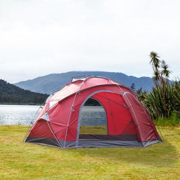 

tents and shelters hsy 5-8-12 outdoor luxury multi-person large tent climbing park fishing grassland yurt canopy 1room with big space