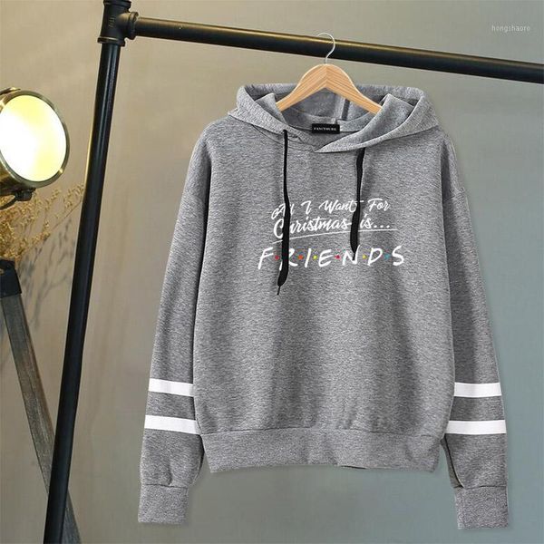 

christmas friends hooded sweatshirt fashion women hoodie female pullovers 1, Black