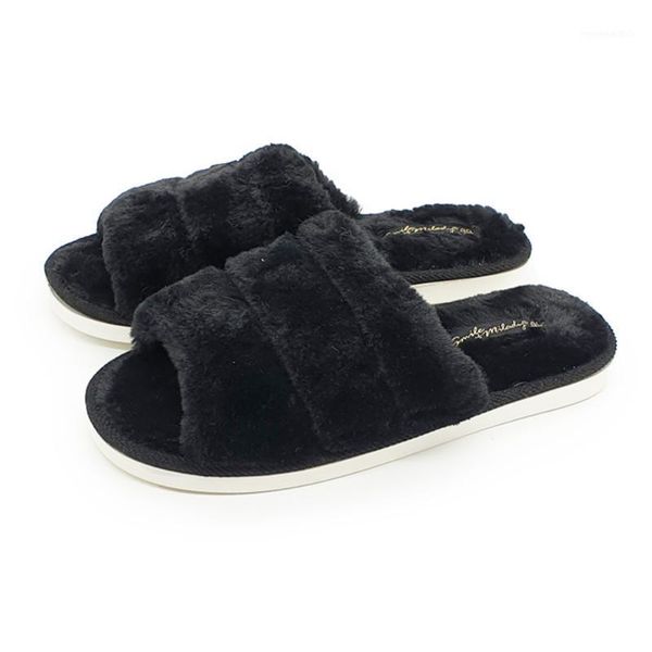 

women's indoor shoes smile of milady 352- open1, Black