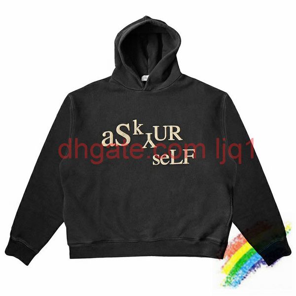 

2020fwss hoodie men women 1 3d printing washed old vintage pullover hoody, Black