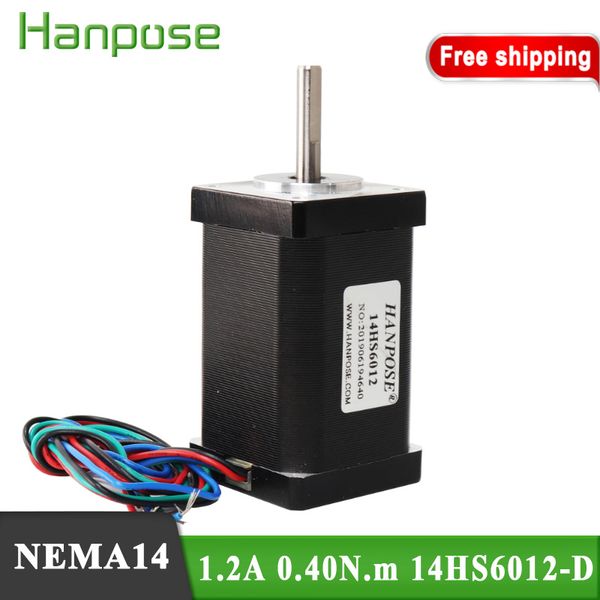 

nema14 stepper motor 1.2a 0.4n.m 14hs6012 motor 60mm for 3d medical machinery accessories