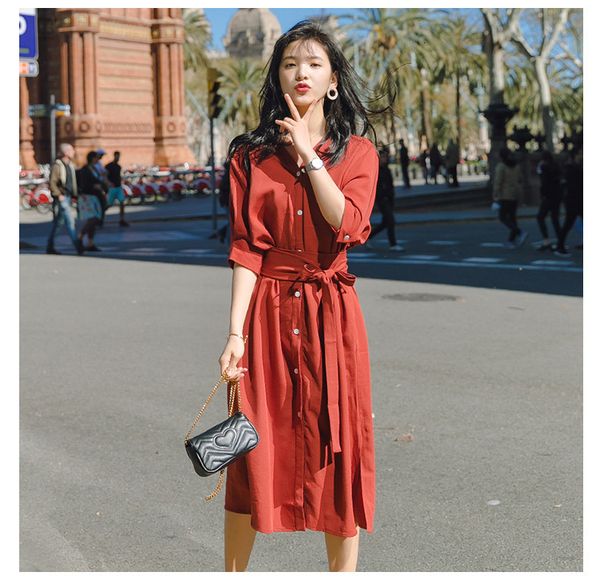 

2021 new french shirt of the vintage bow above button girl will see student style relaxed fashion dress stylish solid ytpq, Black;gray