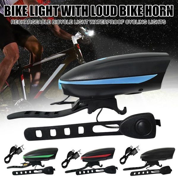 

bike light with loud bike horn rechargeable bicycle light waterproof cycling lights bicycle dog881