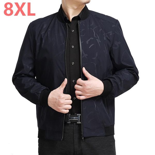 

men's jackets 8xl 6xl 5xl brand 2021 sale quality bomber casual coat men, cotton jacket black solid coats clothing clothes, Black;brown