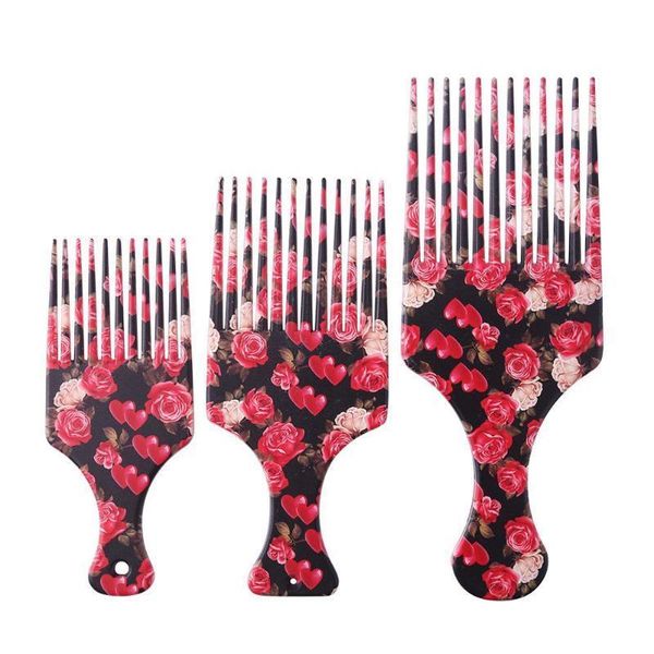 

women plastic hair comb hair fork massage wide teeth curl comb styling tool women jllawl, Silver