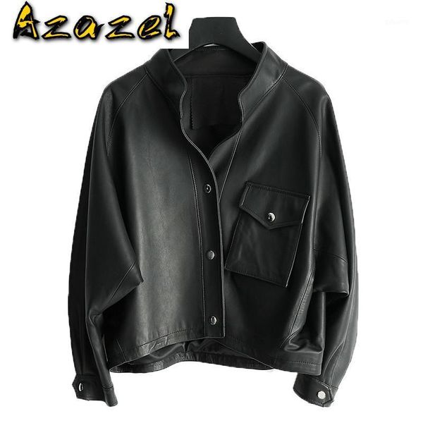 

real genunine leather jacket 100% sheepskinn coat female women clothes coats and jackets women's clothing tlr3022wpy5061, Black
