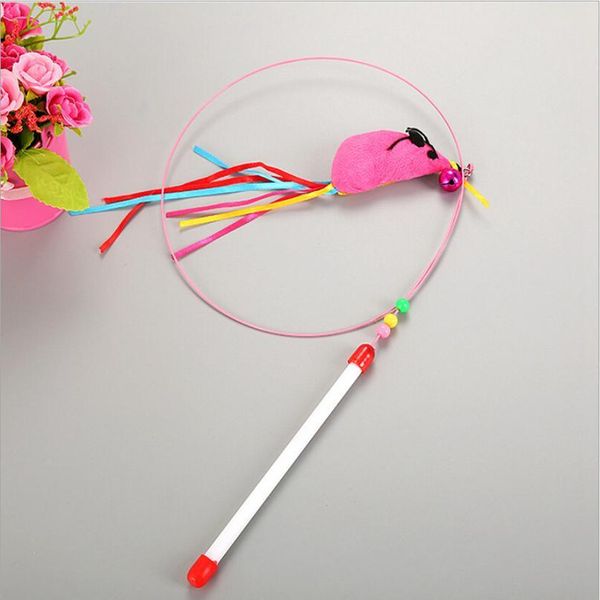 

110cm length pet cat toy with bell newly design bird feather plush plastic toy for cats cat catcher te qylpfv