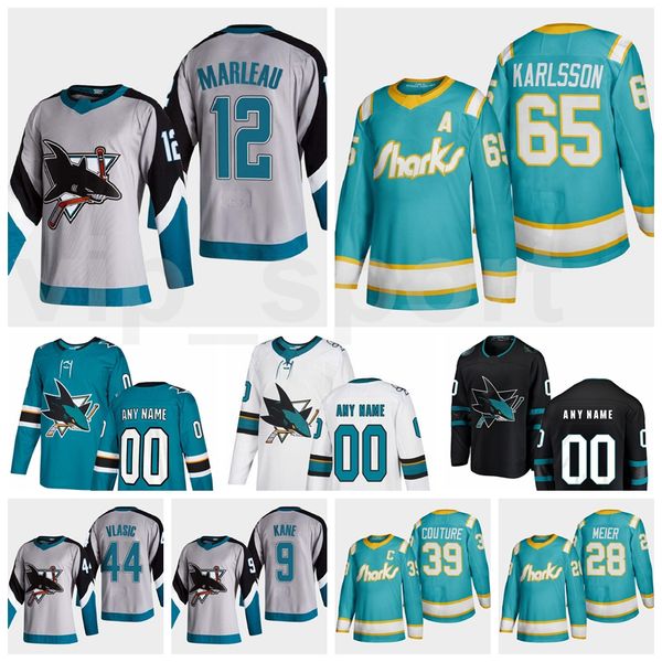 

reverse retro san jose sharks 12 patrick marleau jersey hockey 44 marc-edouard vlasic 51 radim simek 38 mario ferraro 23 barclay goodrow, Black;red