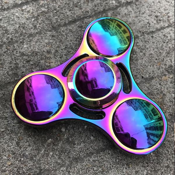 

rainbow heptagonal hand spinner fidget zinc alloy metal fidget spinner metal bearing edc finger spinner hand relieves stress f39 h jllkwn