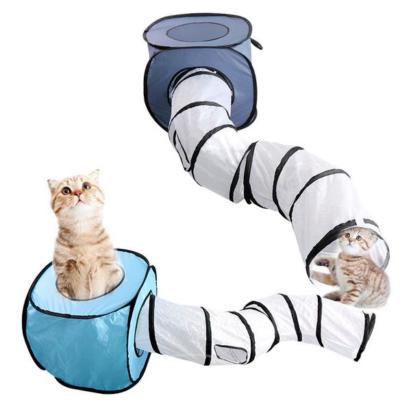 

cat toys pet funny toy foldable s shape pet cat tunnel tent toys kitten training play tunnel tubes supplies