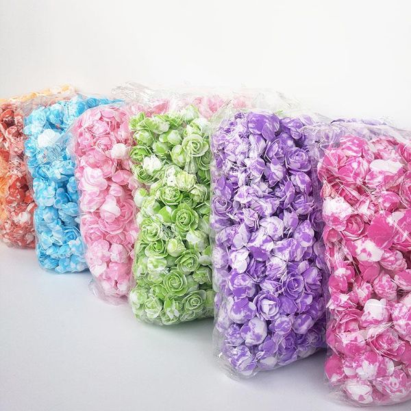 

heads pcs/bag foam rose head flower bear cm 3.5 500 flowers flower artificial roses wedding liurr
