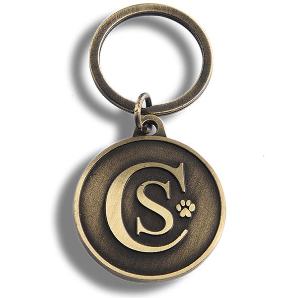 

customizable letter pattern chain,key key chain,car chain metal, Silver