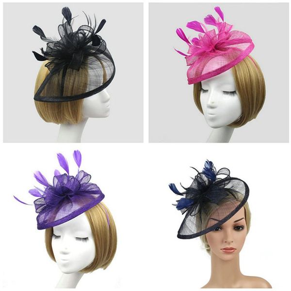 

lady fascinator headpieces alice band wedding party race royal ascot