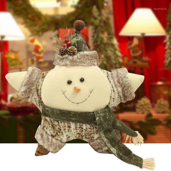 

christmas decorations 1pcs ornament cute doll dolls gift pentagram snowman1