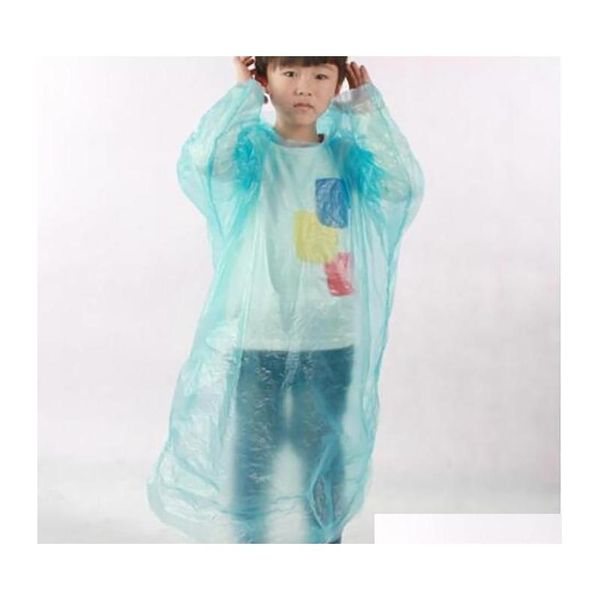 

kids disposable raincoat one time children pe rainwear coat rain wear fishing daily student bicycle ride a bike po qyltyh lipper