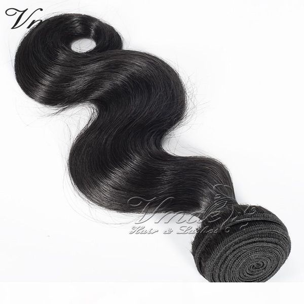 

vmae 100% unprocessed single donor new arrival brazilian virgin hair body wave hair weft weave piece hair extensions natrural soft, Black