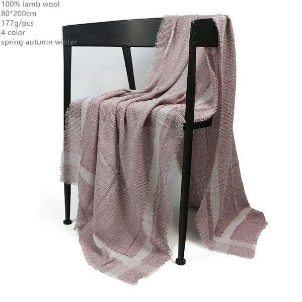 

scarves naizaiga 100% lamb wool four border woven fashion scarf warm female women shawl, dqyr123, Blue;gray