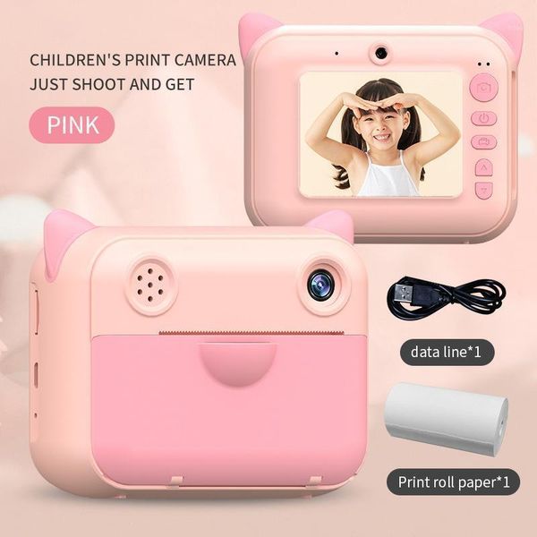 

digital cameras kids camera children instant print 1080p hd video with thermal po paper gift for girls boys1