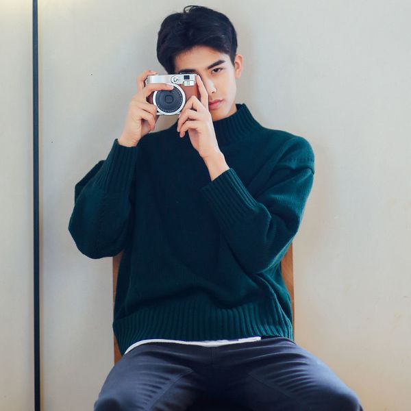 

privathinker men's solid color sweaters 2020 autumn winter new woman casual pullovers oversize korean streetwear male sweater c1115, White;black