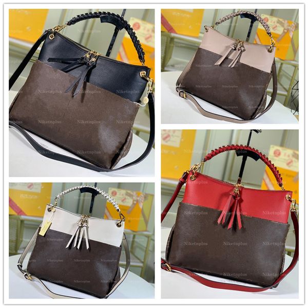 

maida melie tuileries hobo bag designer crossbody shoulder bags luxury women handbag leather embossed flower black brown totes female purse