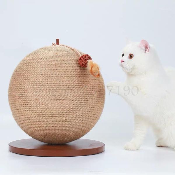 

600 sisal cat claw cat bowl devil toy ball summer weave round nest1