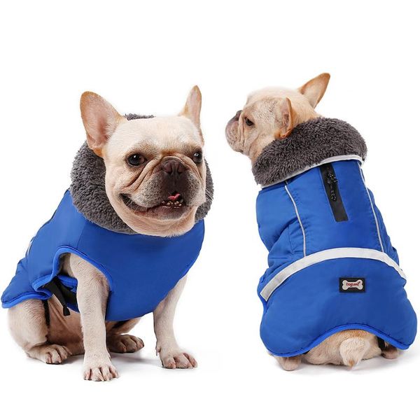 

dog apparel winter warm pet clothes cat waterproof vest puppy reflective coat clothing jacket