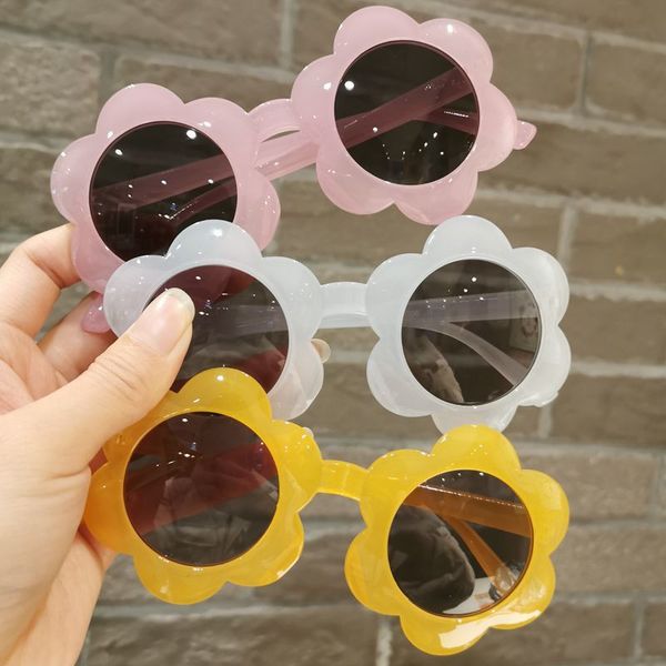 

children's baby flower sunglasses fashion girl cartoon toy glasses uv protection