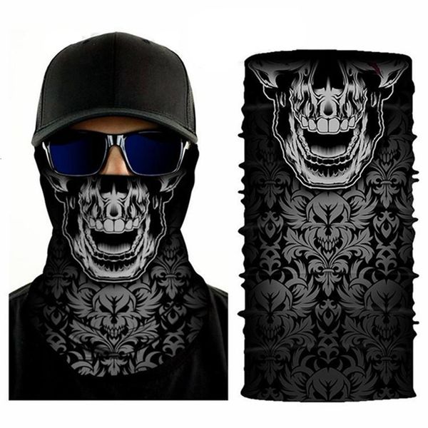 

fashion skull print cycling headgear seamless novelty magic scarf halloween party masks bandanas iia177