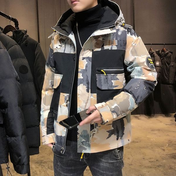 

0zdg spring vintage men holes denim jacket fashion streetwear long sleeve loose turn-down collar jean coat for mens down jackets, Black