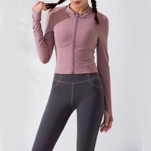 

сексуальные женские тонкие спортивные рубашки на молнии с длинным рукавом пальца манжеты йога урожай топ фитнес тренажерный зал носить бегущ, White;red