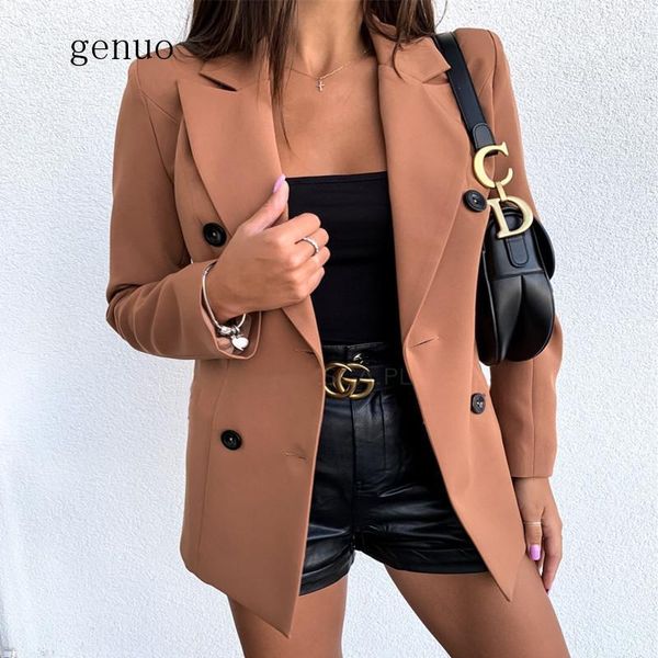 

new spring autumn women blazers plus size fashion vestido solid double button small blazers for women larger outerwear1, White;black