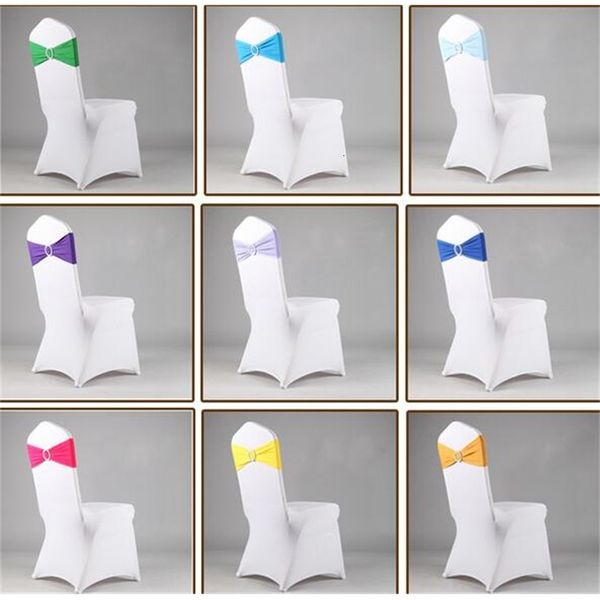 

spandex lycra wedding cover sash bands party birthday chair buckle sashe decoration colors available wt032