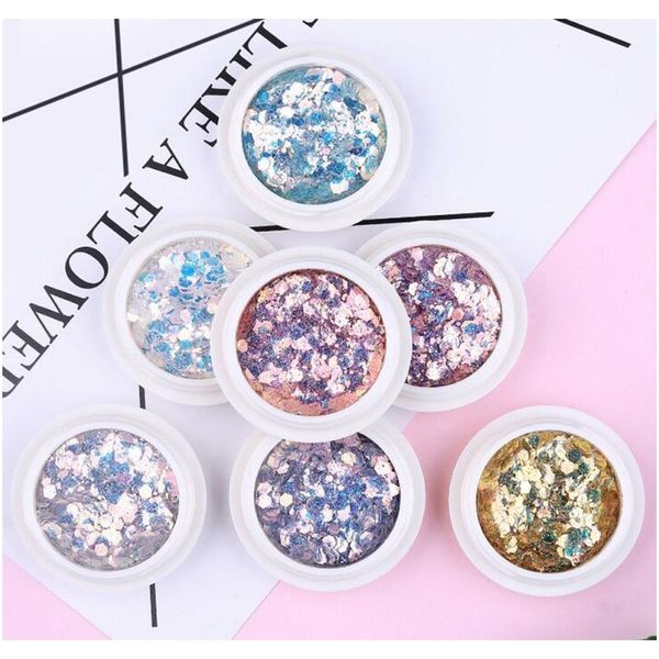 

1 коробка голографическая ногтей блеск порошок ногтей искусство поделки лицом тела косметические блестки блестящие ногтя художественные укра