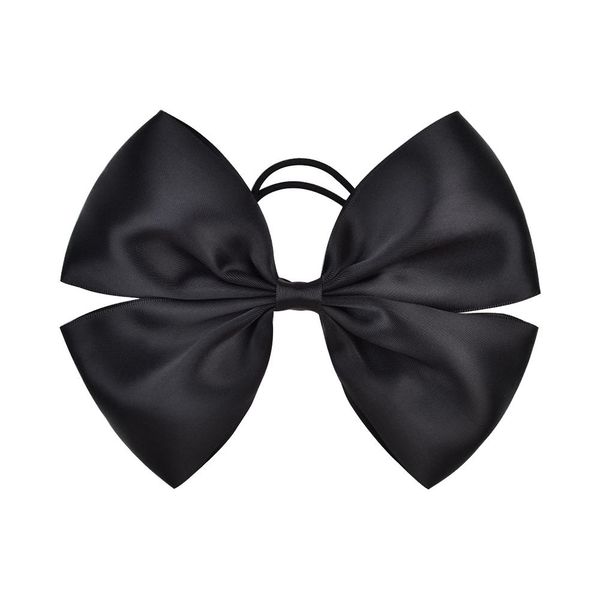 

1 piece 7.3inches cute bowknots elastic hair bands for baby girls ponytail holder hair ropes ties headwear kids hair accessories h wmtrdh, Black;brown