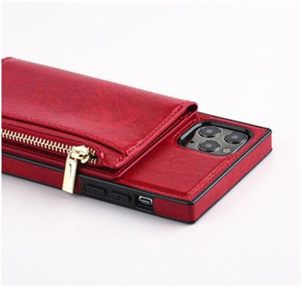 

for huawei mate 20 lite mate 30 pro p30 pro p40 lite shoulder lanyard zipper coin purse card holder crossbody squa qylvzz