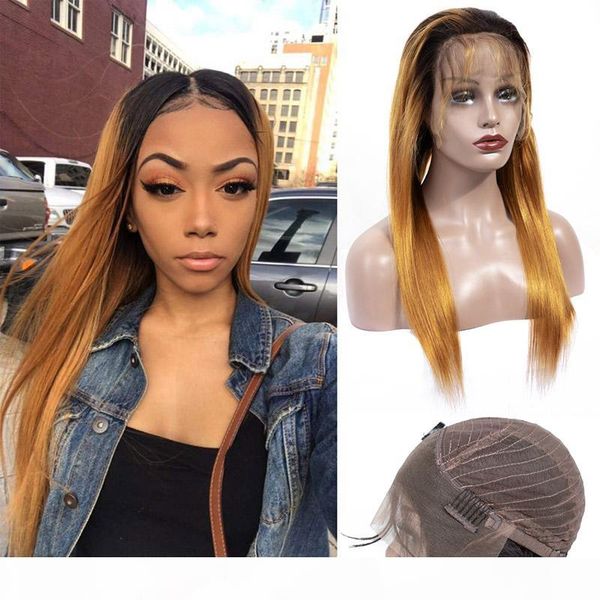 

peruvian human hair straight 1b 30 lace front wig 13x4 virgin hair wholesale ruyibeauty straight 1b 30 ombre hair lace front wig, Black;brown
