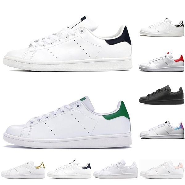 

smith men women flat casual shoes green black white navy blue oreo rainbow stan fashion mens trainers outdoor sport sneaker size 36-44