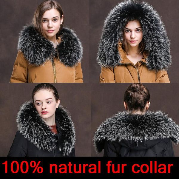 

scarves 2021 women natural fur collar multicolor shawl female fashion autumn and winter warm, Blue;gray