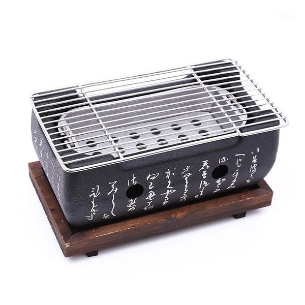 

grills japanese korean bbq grill oven aluminium alloy charcoal portable party accessories household barbecue tools1
