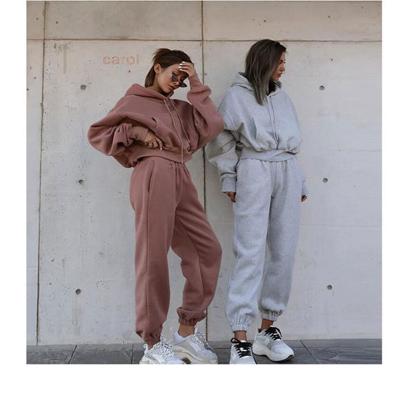 

wholesale customized autumn and winter selling style new fashion long sleeve sports and leisure suit, Gray