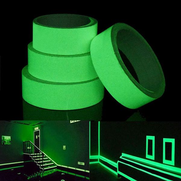 

party decoration pvc 20mm luminous tape self-adhesive night vision glow in dark for safety warning security stage home tapes