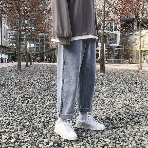 

2021 new male brem spring and winter are main impulse neutral wind pants wide slacks clothes 8230, Blue
