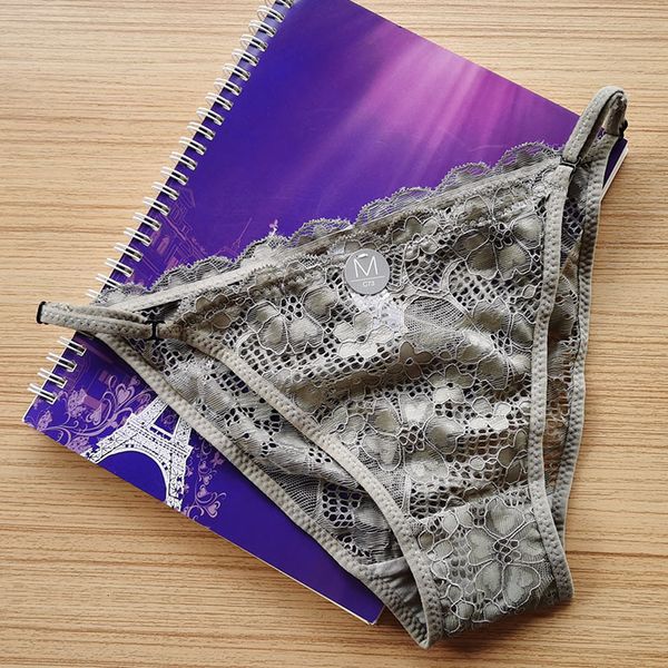 

women's underwear new low waist lace women's underwear girl's briefs, Black;pink
