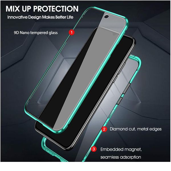 

double sided glass magnetic case for xiaomi redmi note 9 pro 9s 8 7 pro redmi 8 9 9a k2 jllwet