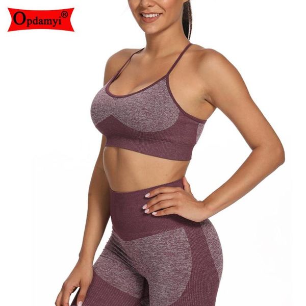 

бесшовные йоги набор фитнес одежда спортивная одежда женская спортзал высокий талию леггинсы колготки брюки мягкие отжимания спортивный бюст, White;red