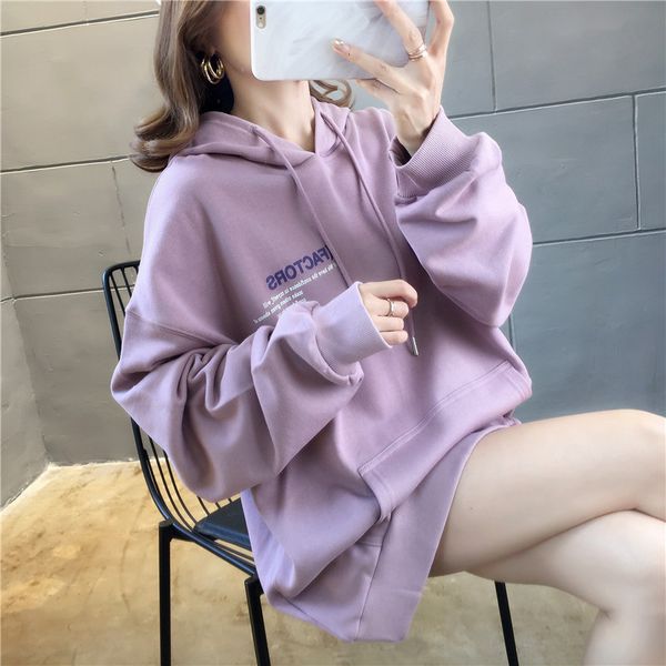 

2021 new fashion harajuku autumn cotton casual female hoodie korean style sweatshirt streetwear flower print pullovers aerv, Black