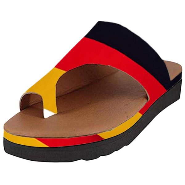 

jaycosin slippers shoes woman thick bottomed sandal shoes wedge heel sandals clip toe summer beach outdoor sandals, Black