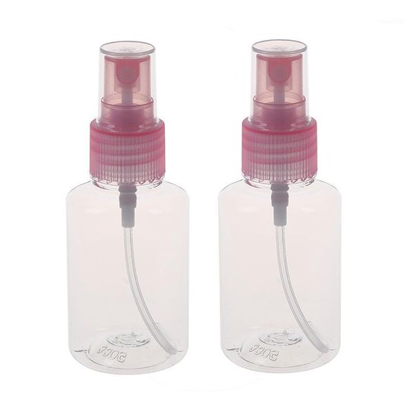 

2 x cosmetic makeup spray bottles perfume container pink clear 57ml1
